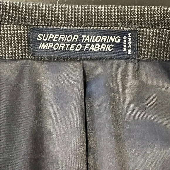 Nautica Wool Houndstooth Gray Two Button Double Vented Blazer Jacket Mens 42S - Picture 5 of 12